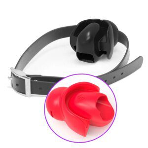 This Boutique Open Mouth Ball Gag And Tongue Fixed Harness By Xlucia
