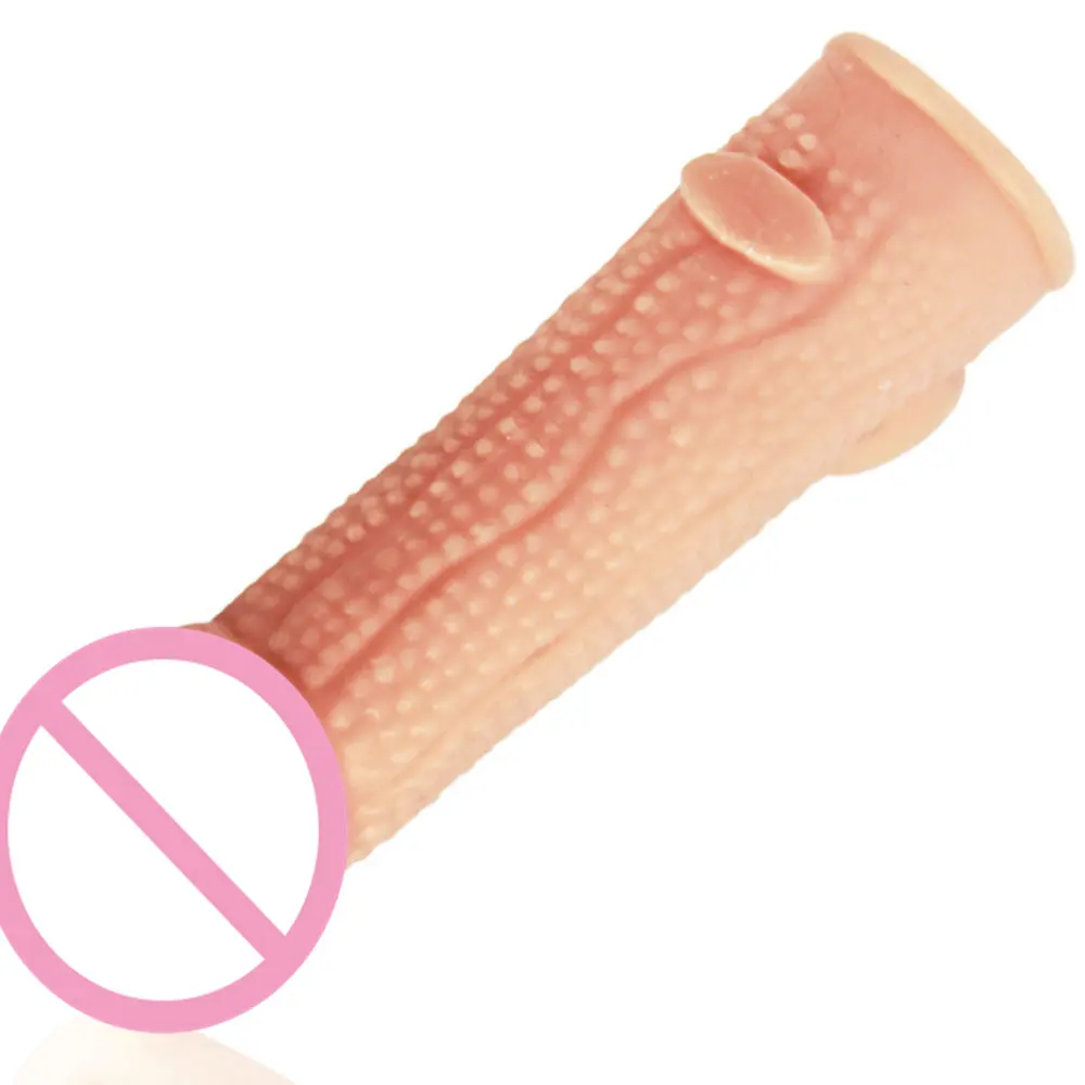 Premium Extra Realistic Texture Penis Sleeve with Ball Loop By Xlucia Now - Image 2
