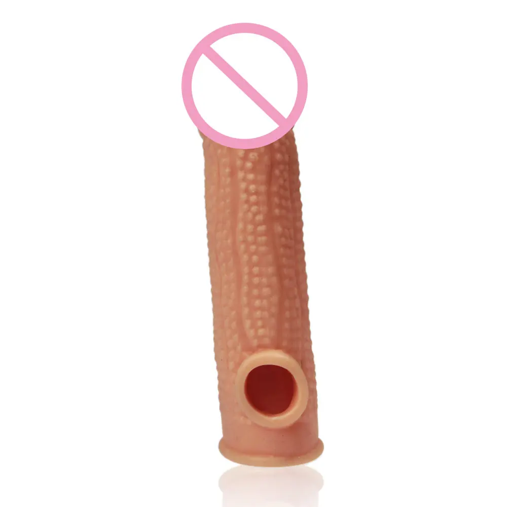 Premium Extra Realistic Texture Penis Sleeve with Ball Loop By Xlucia Now - Image 6